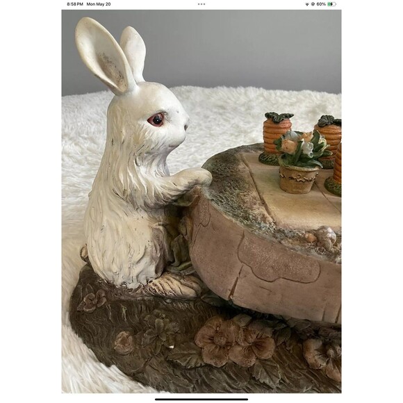 Tortoise & HareTic Tac Toe Game Set Figurine Carrot/Flowerpot Removable Pieces - Picture 2 of 12